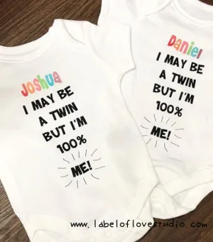 100% Me Twin romper/ tee set