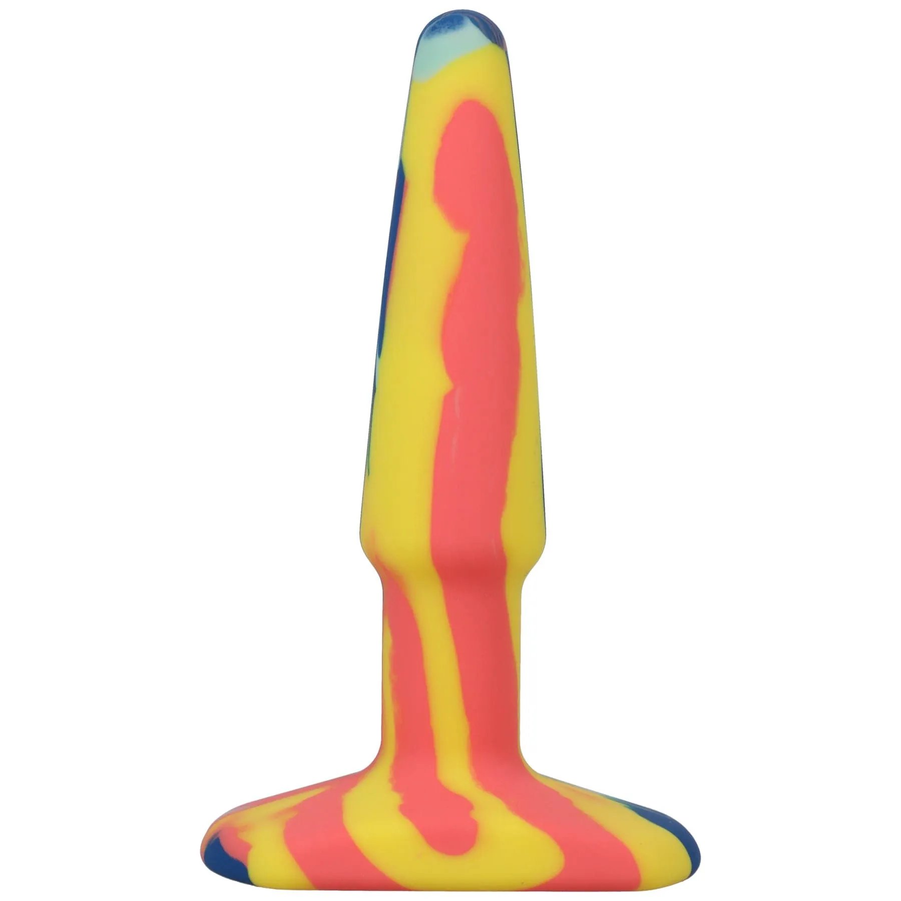 A-Play Groovy Silicone Anal Plug 4 Inch - Sunrise