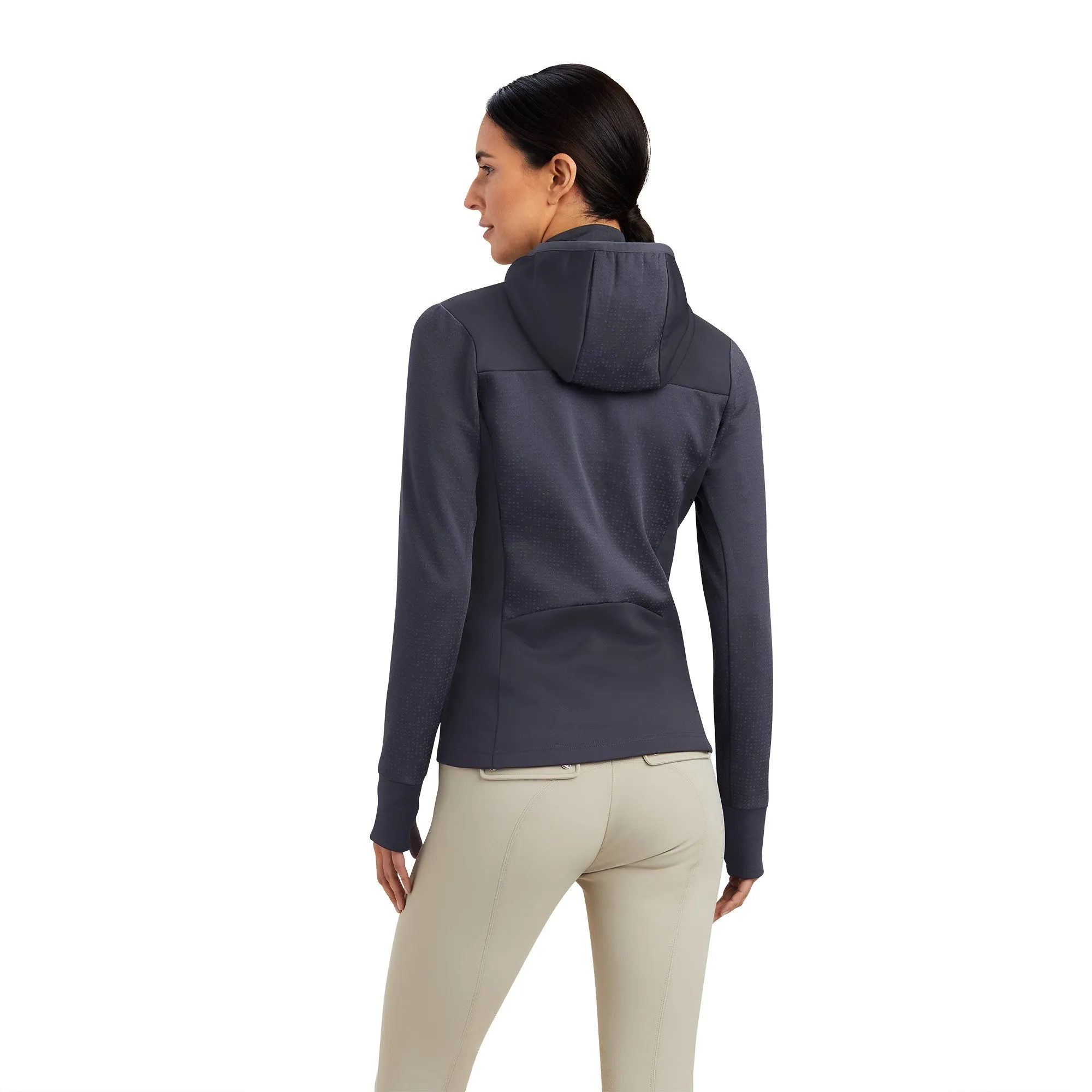 Ariat Ladies Lumina Full Zip Sweatshirt - Ebony