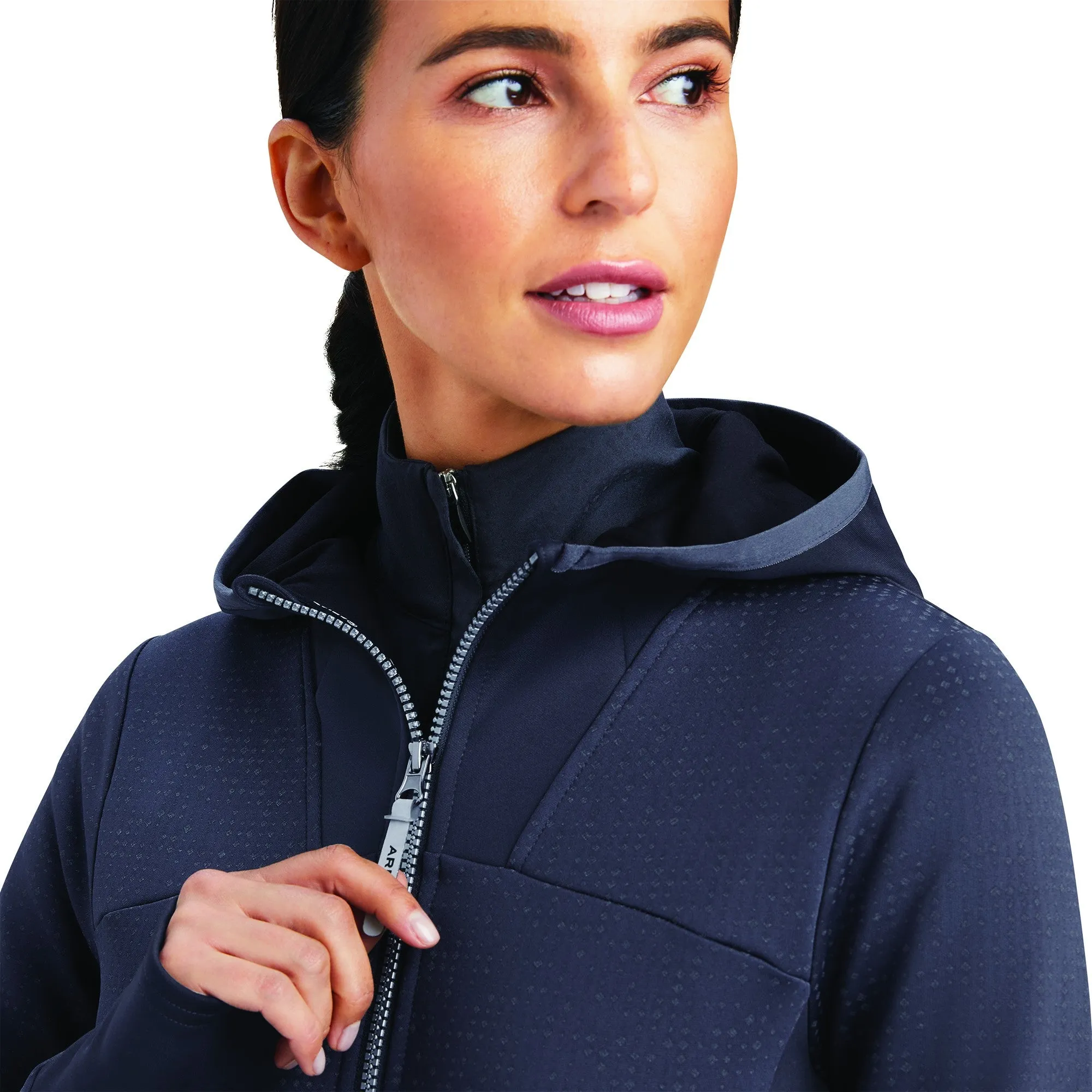 Ariat Ladies Lumina Full Zip Sweatshirt - Ebony