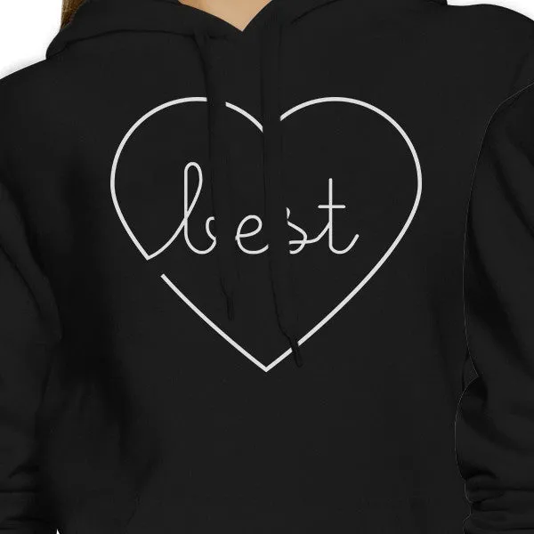 Best Babes BFF Matching Black Hoodies