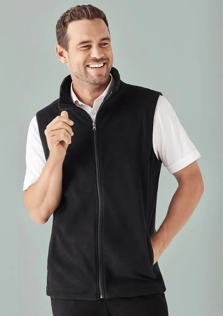 Biz Collection F233MN Mens Plain Micro Fleece Vest