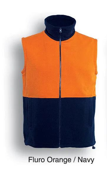 Bocini Hi-Vis Polar Fleece Vest-(SJ0541)