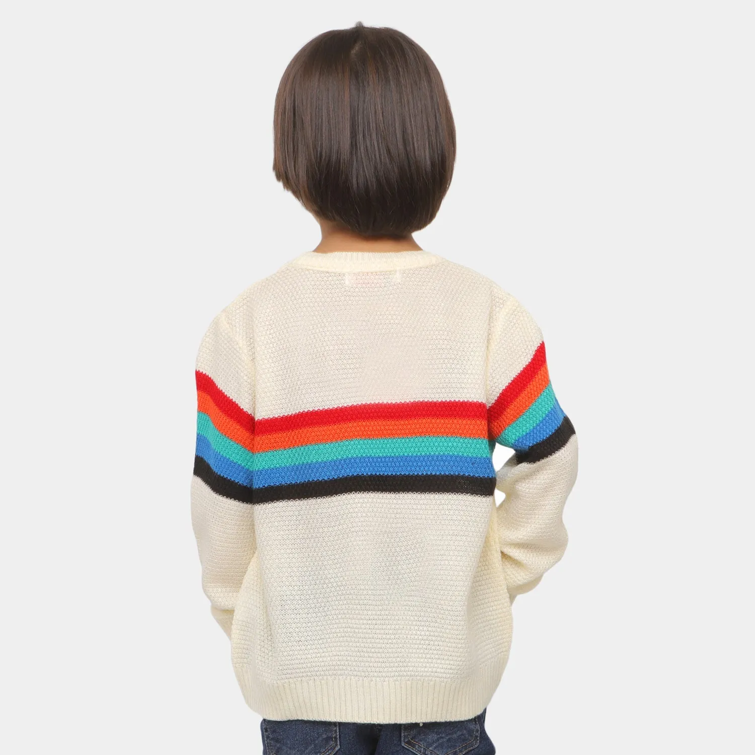 Boys Sweater BPO3-22 - Off White