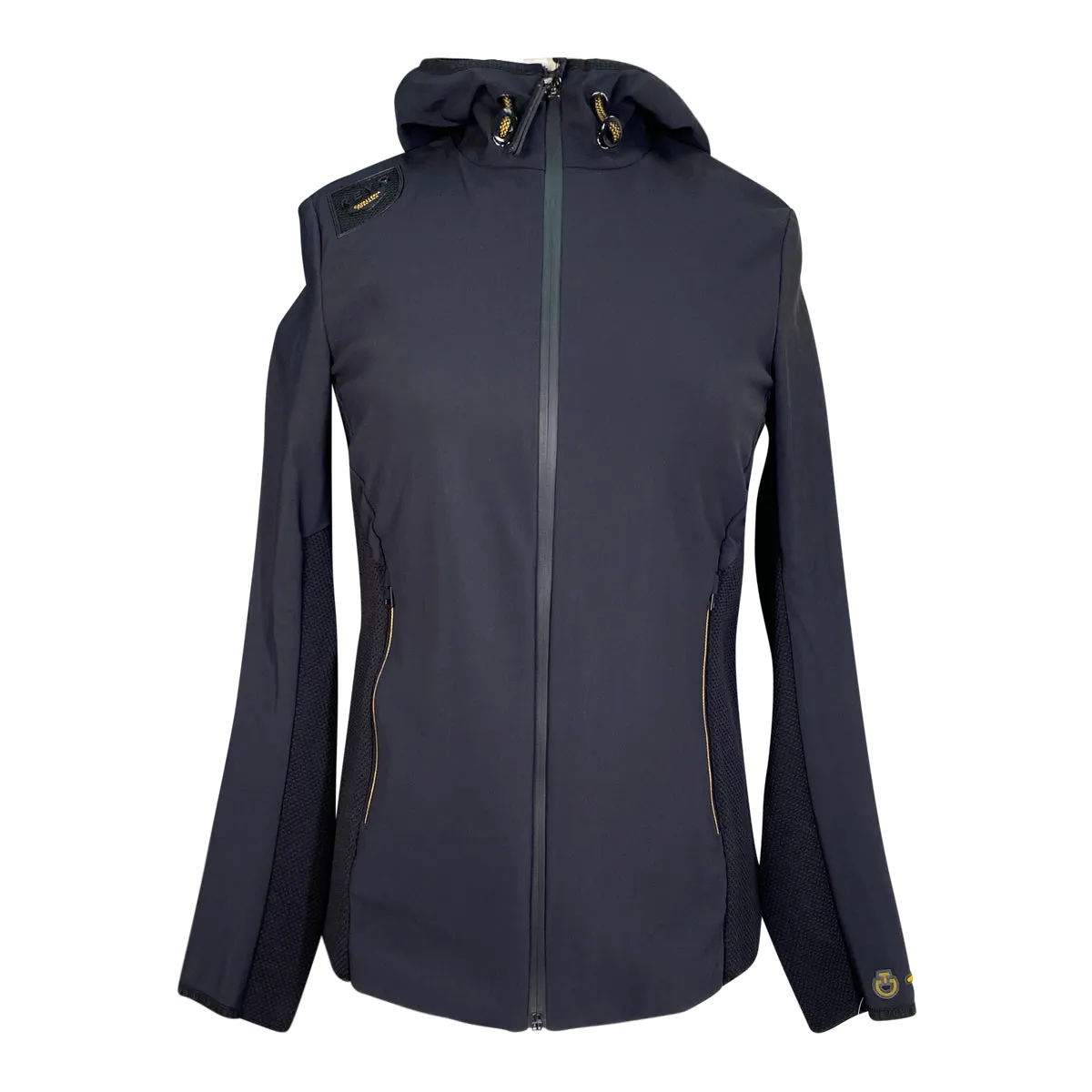 Cavalleria Toscana Revo Jersey Tech Knit Softshell Jacket in Black - Women's Small