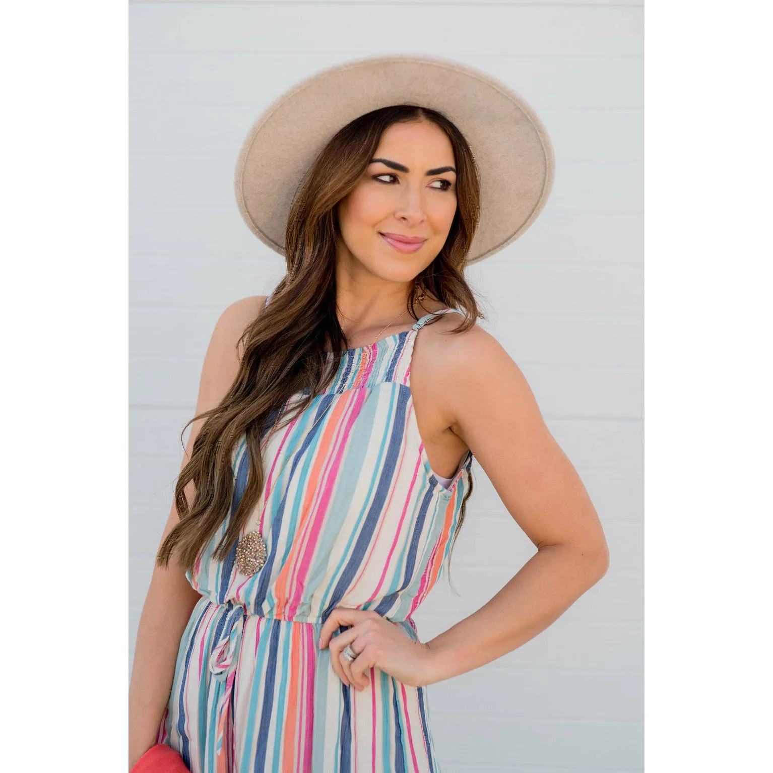 Color Stripe Romper