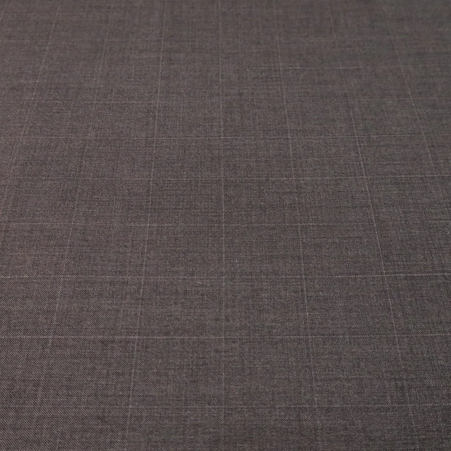 Dark Gray Plaid Loro Piana Super Winter Extrafine Wool Fabric