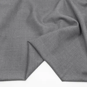 Deadstock Wool Poly Suiting - Grey