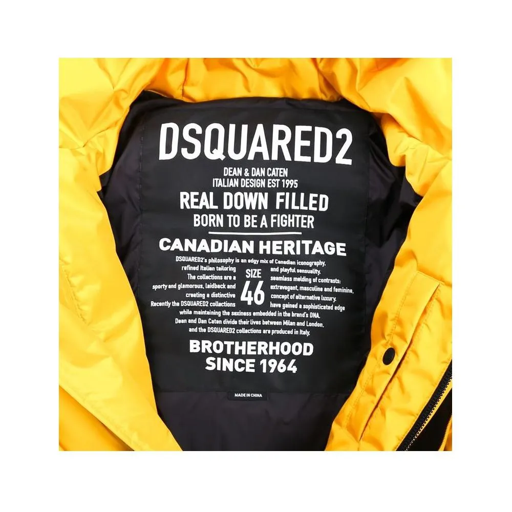 Dsquared² Yellow Nylon Jacket