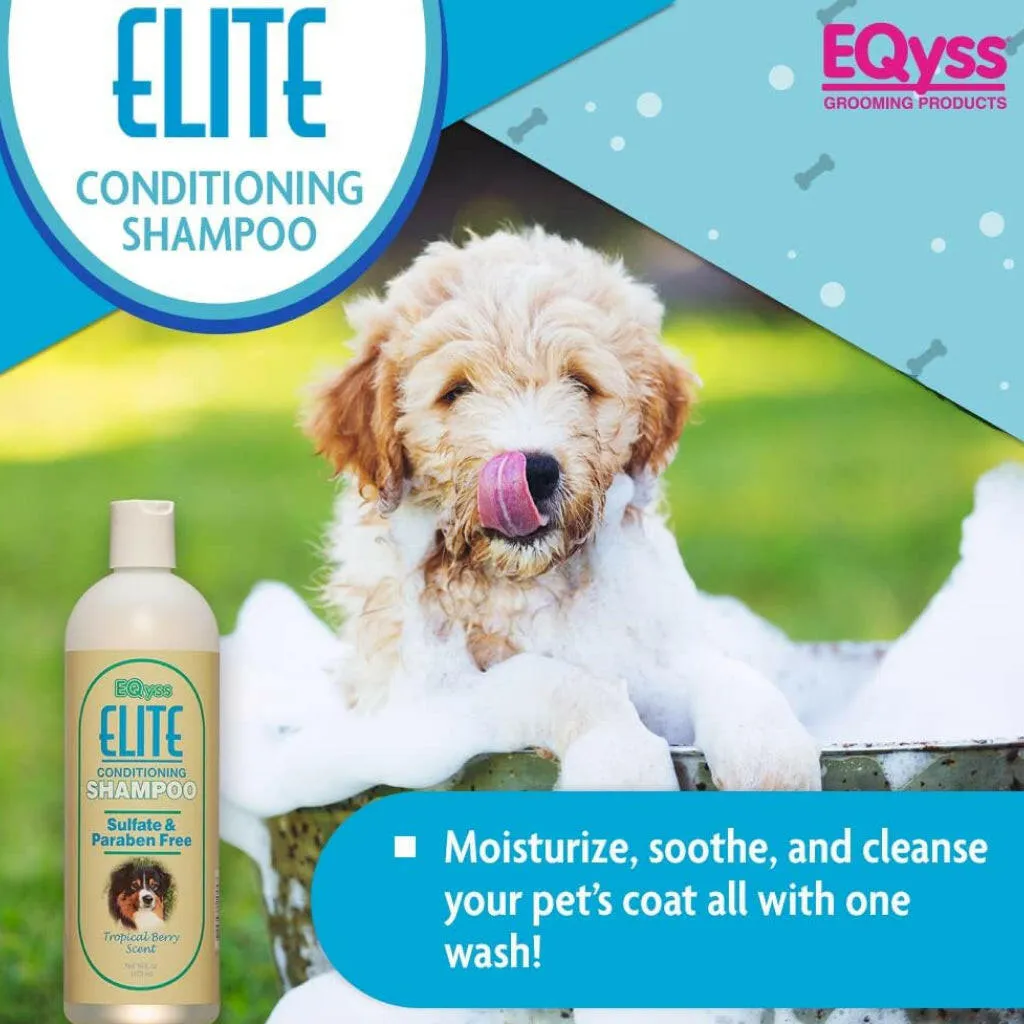 EQyss Elite Conditioning Shampoo Tropical Berry Scent for Pets (16 oz)