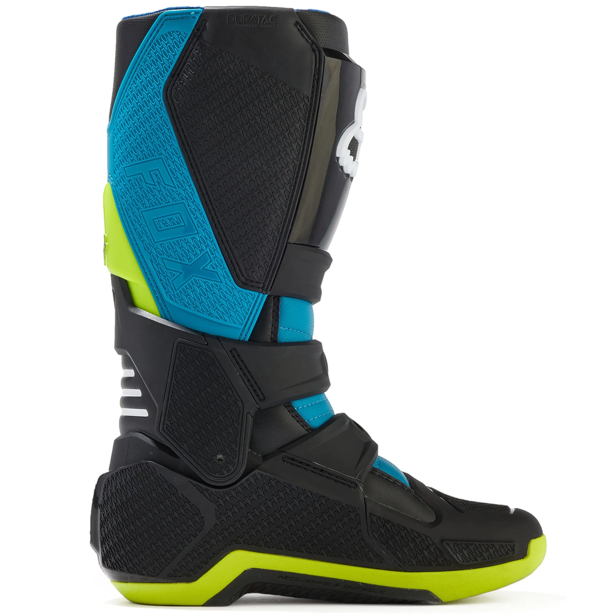 Fox Racing  Motion Motocross Boots Duratac TPU Secure Lock Anti-Shock Maui Blue