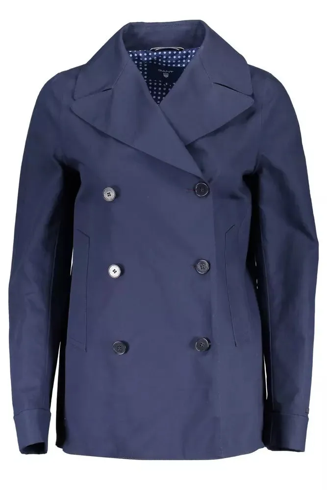 Gant Blue Cotton Women Jacket