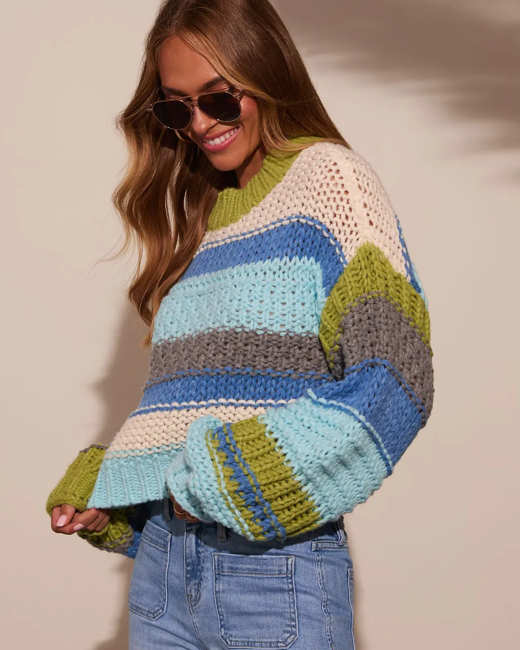 Harvest Feels Cropped Knit Sweater