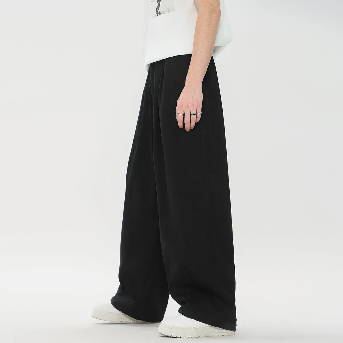 Japanese Draping High-Waisted Pants