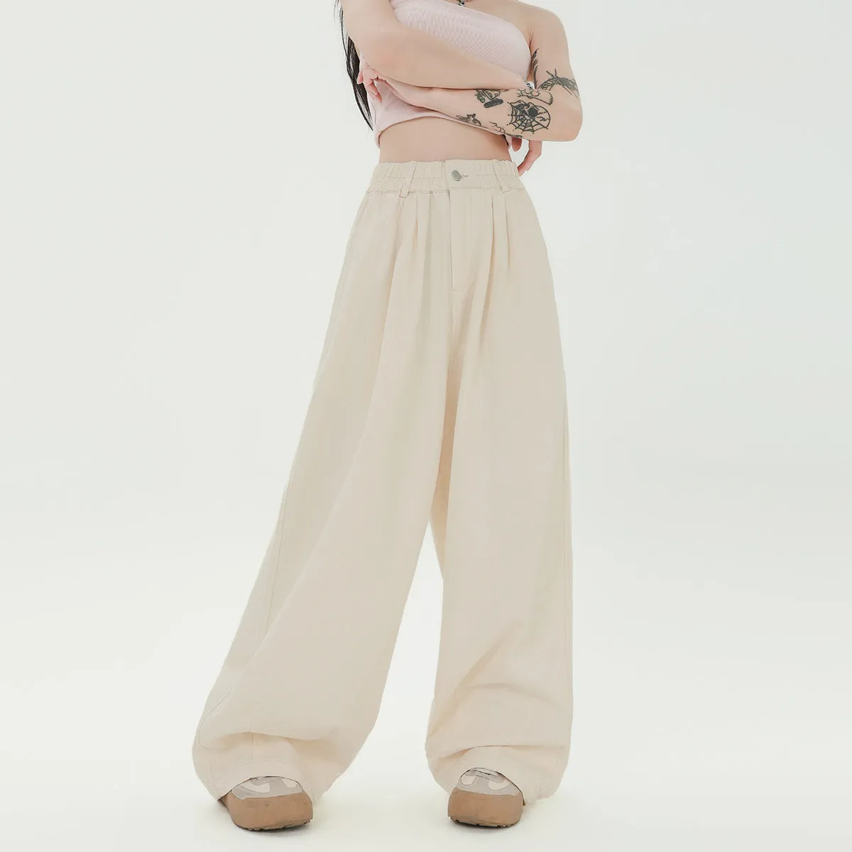 Japanese Draping High-Waisted Pants