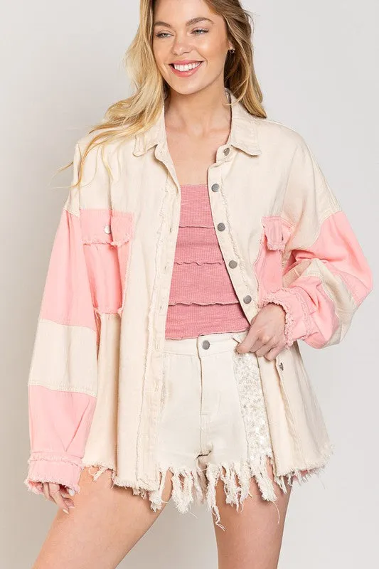 Jaqueline Colorblock Oversized Jacket