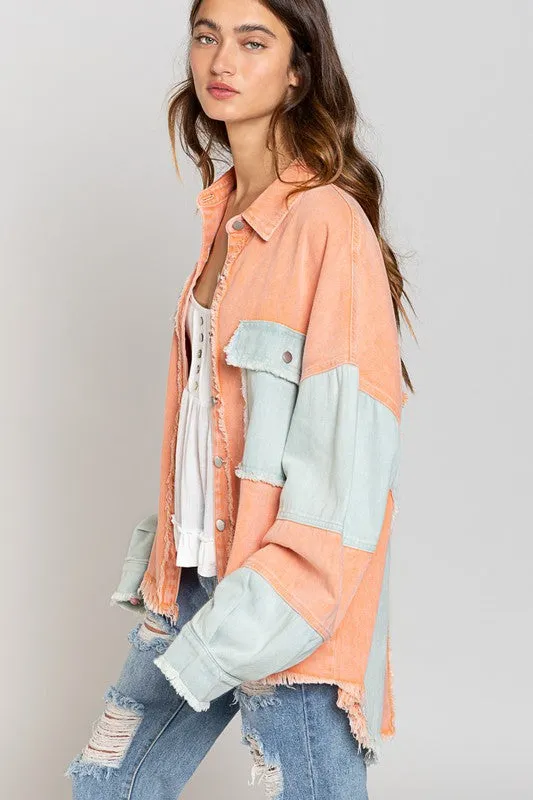 Jaqueline Colorblock Oversized Jacket