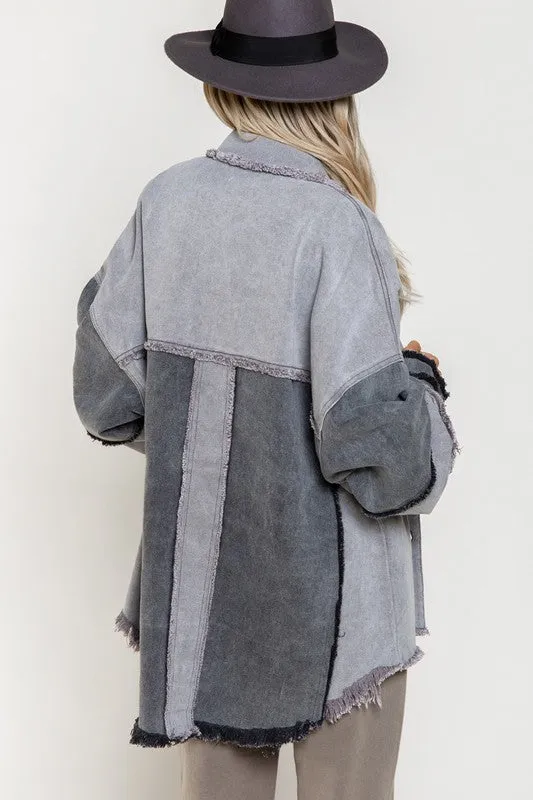 Jaqueline Colorblock Oversized Jacket