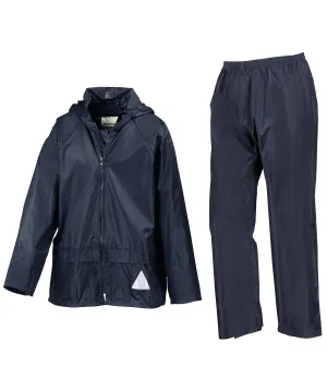 Junior waterproof jacket and trouser set | Navy