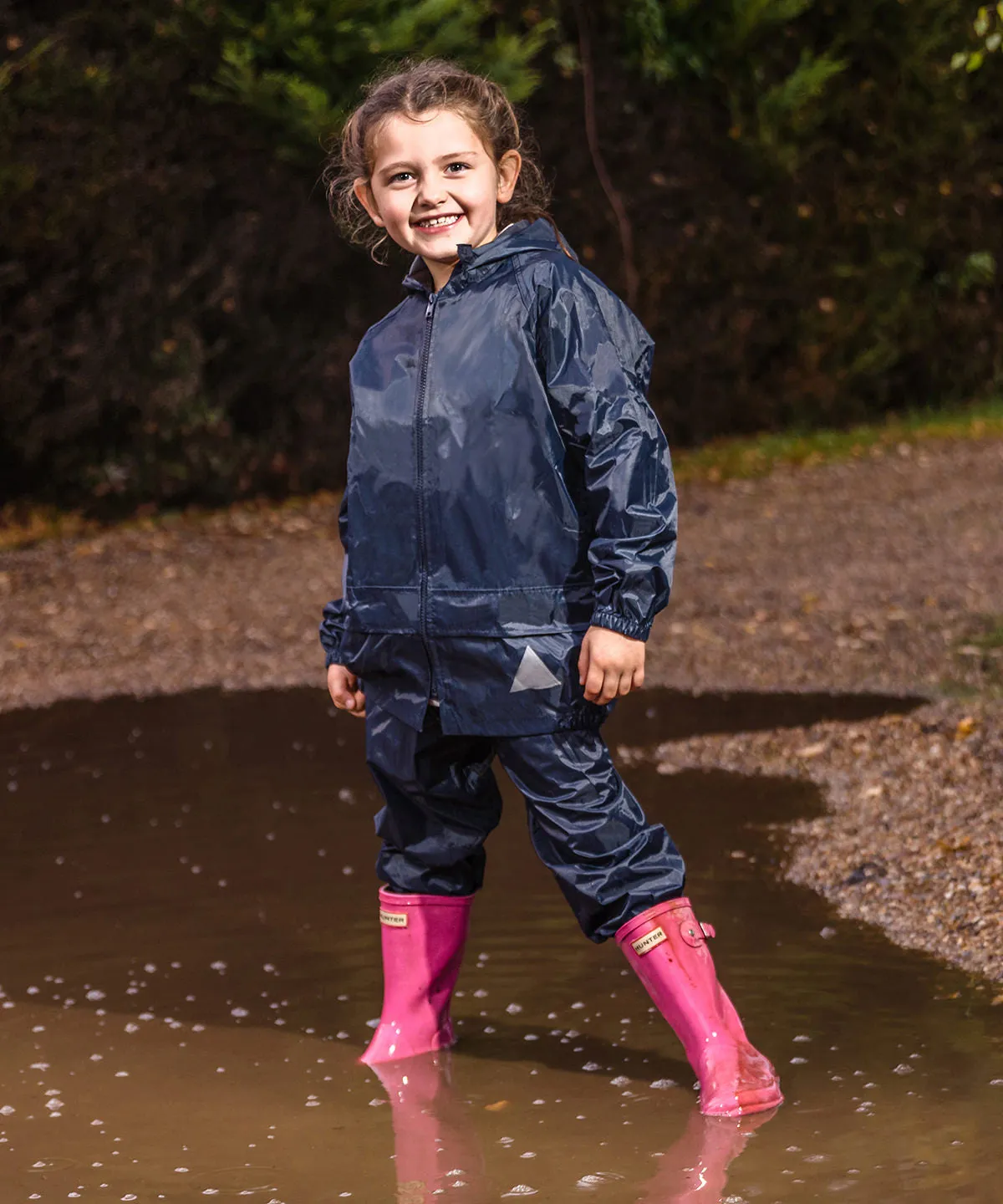 Junior waterproof jacket and trouser set | Navy