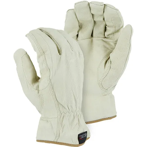 Majestic A2P10P Powercut with Alycore Cut and Puncture Resistant Pigskin Drivers Glove (One Pair)