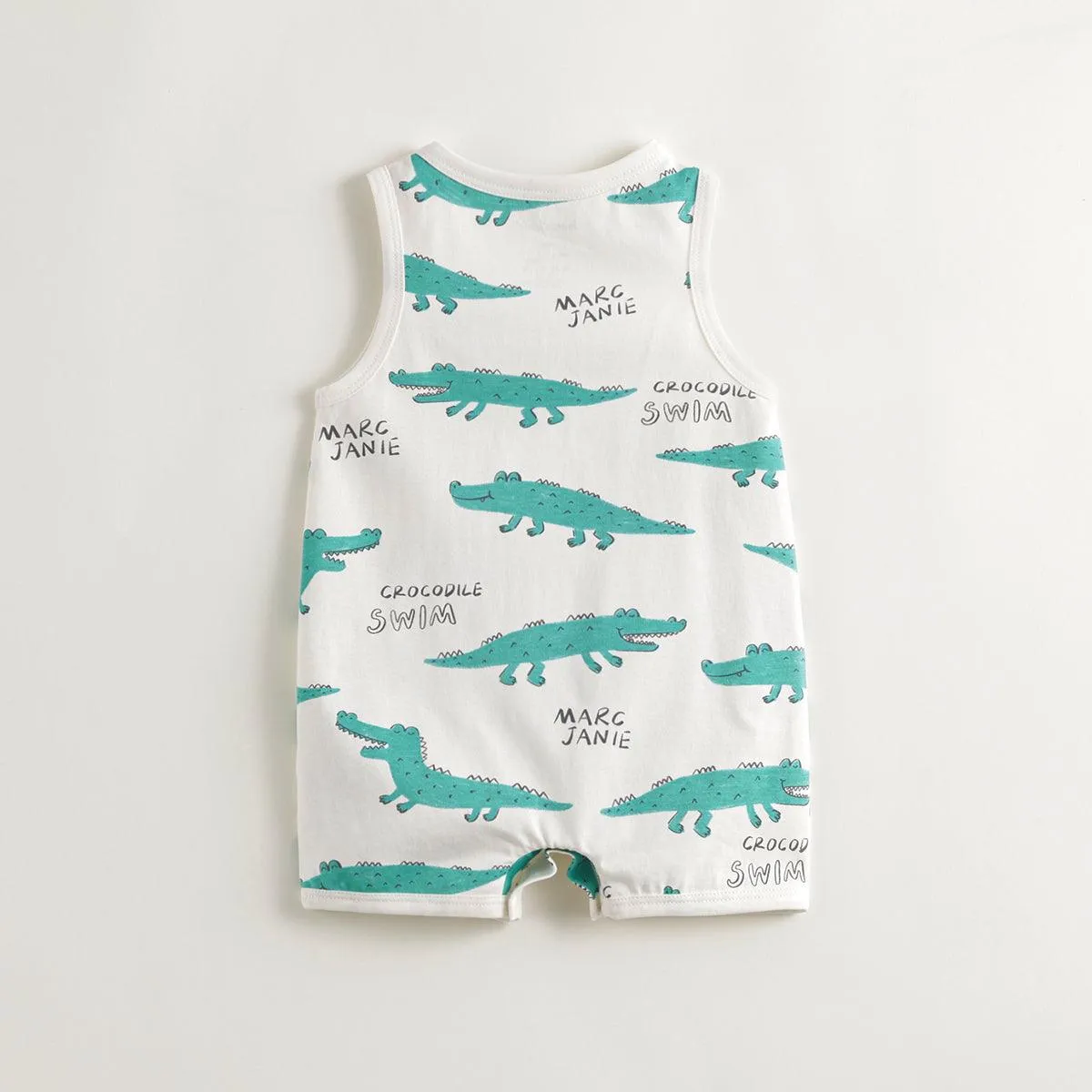 MARC & JANIE Baby Boys Fun Crocodile Rompers 240521