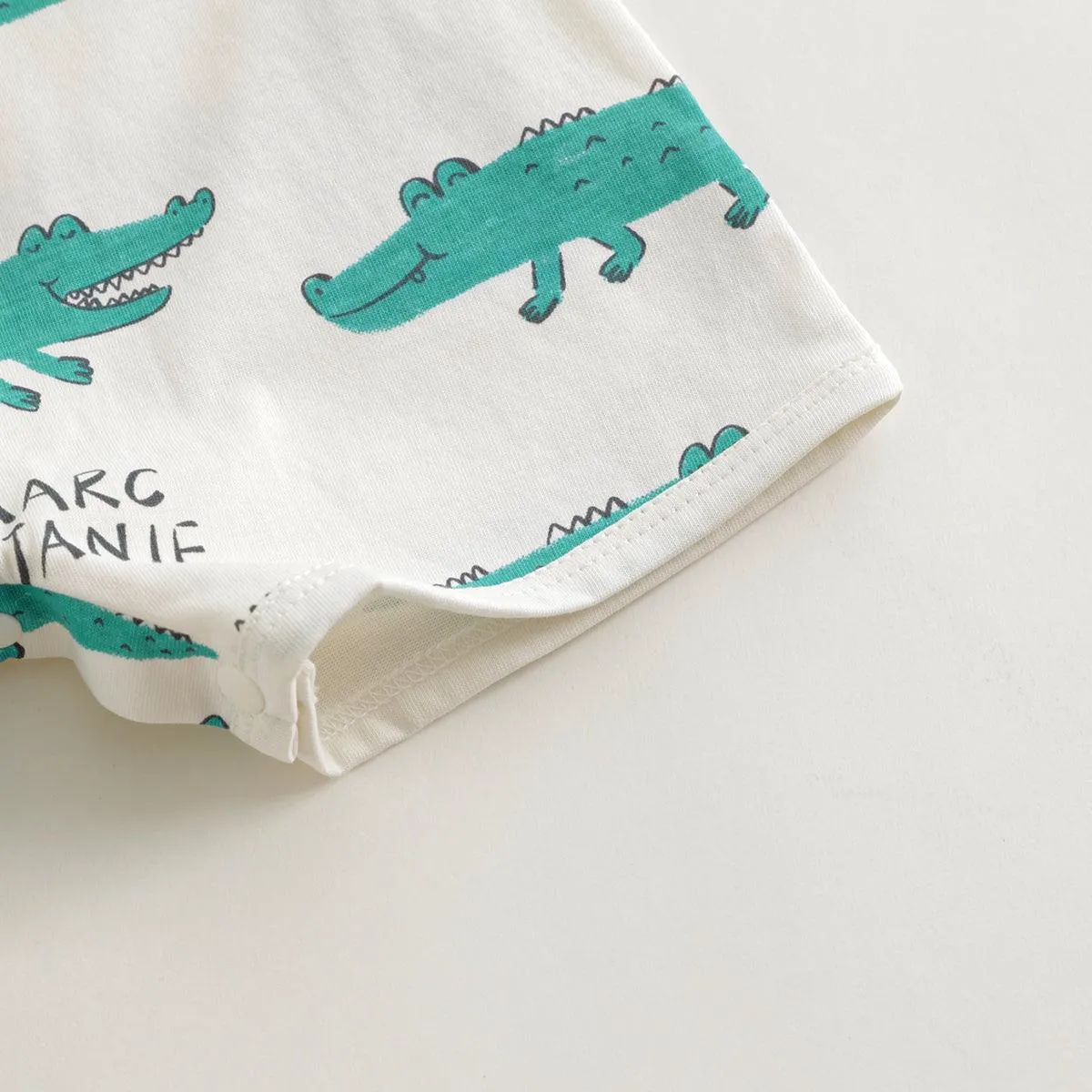 MARC & JANIE Baby Boys Fun Crocodile Rompers 240521