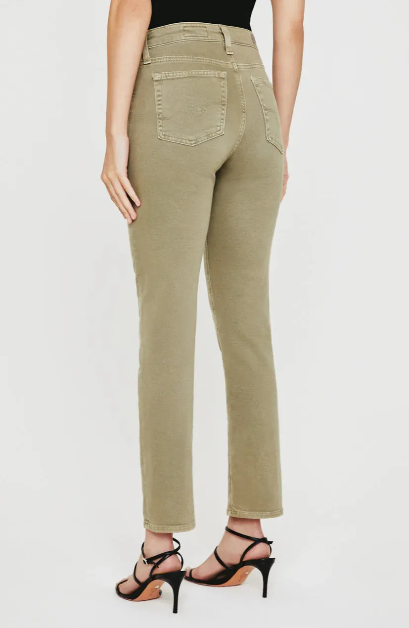 Mari Crop High-Rise Slim Straight Jean - Sulfur Dried Rosemary