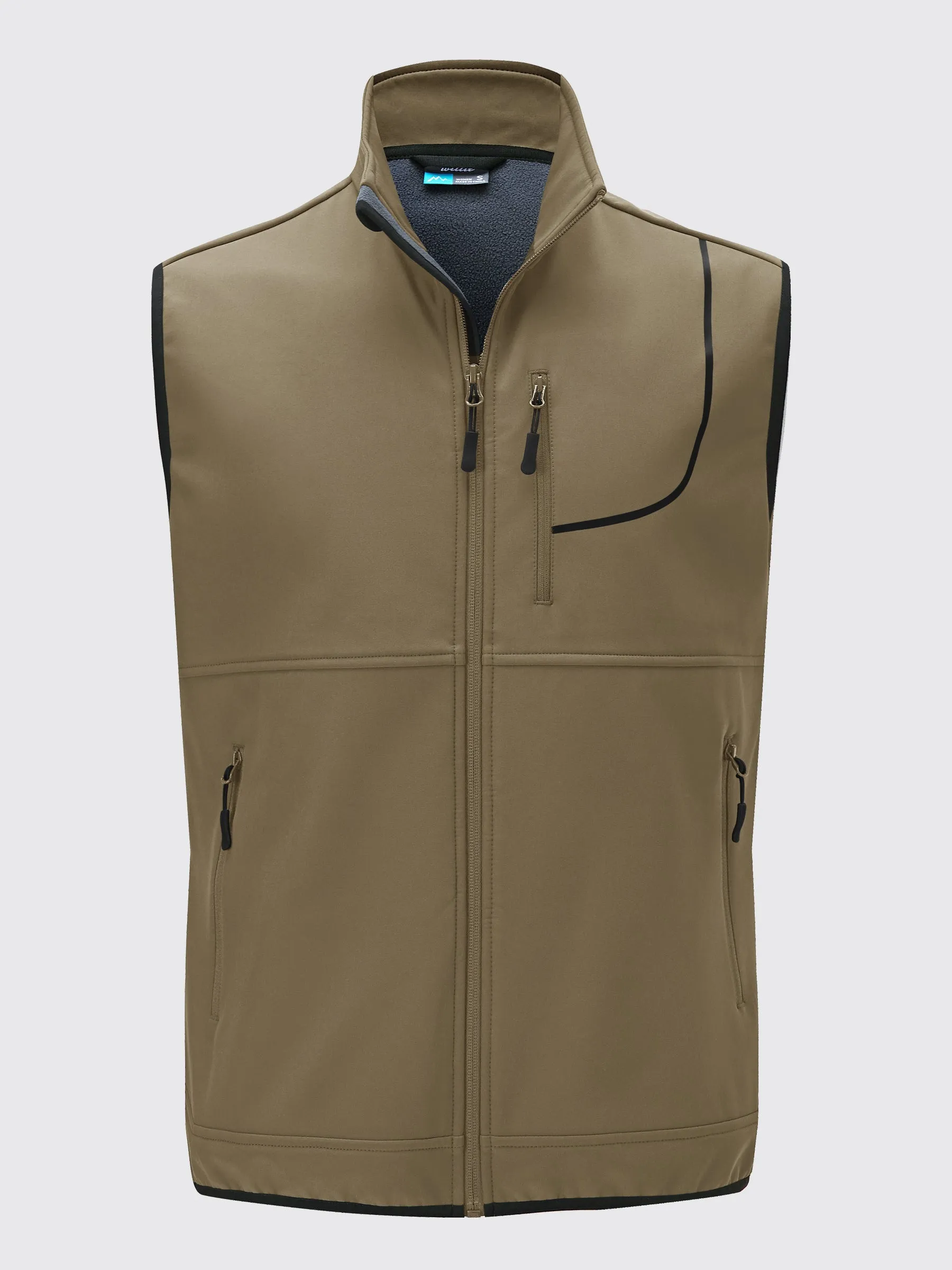 Men's Fleece Lined Soft Shell Vest