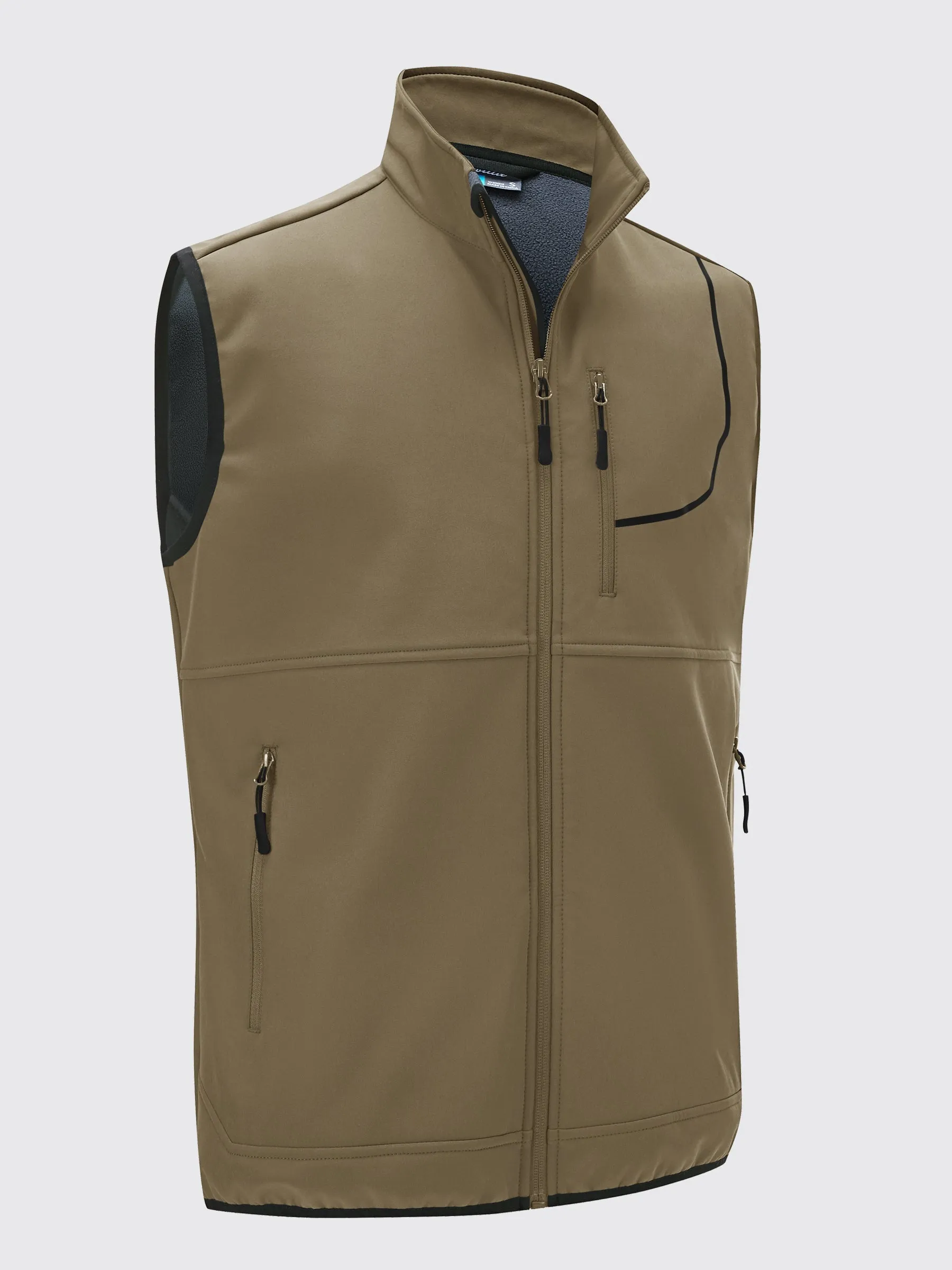 Men's Fleece Lined Soft Shell Vest