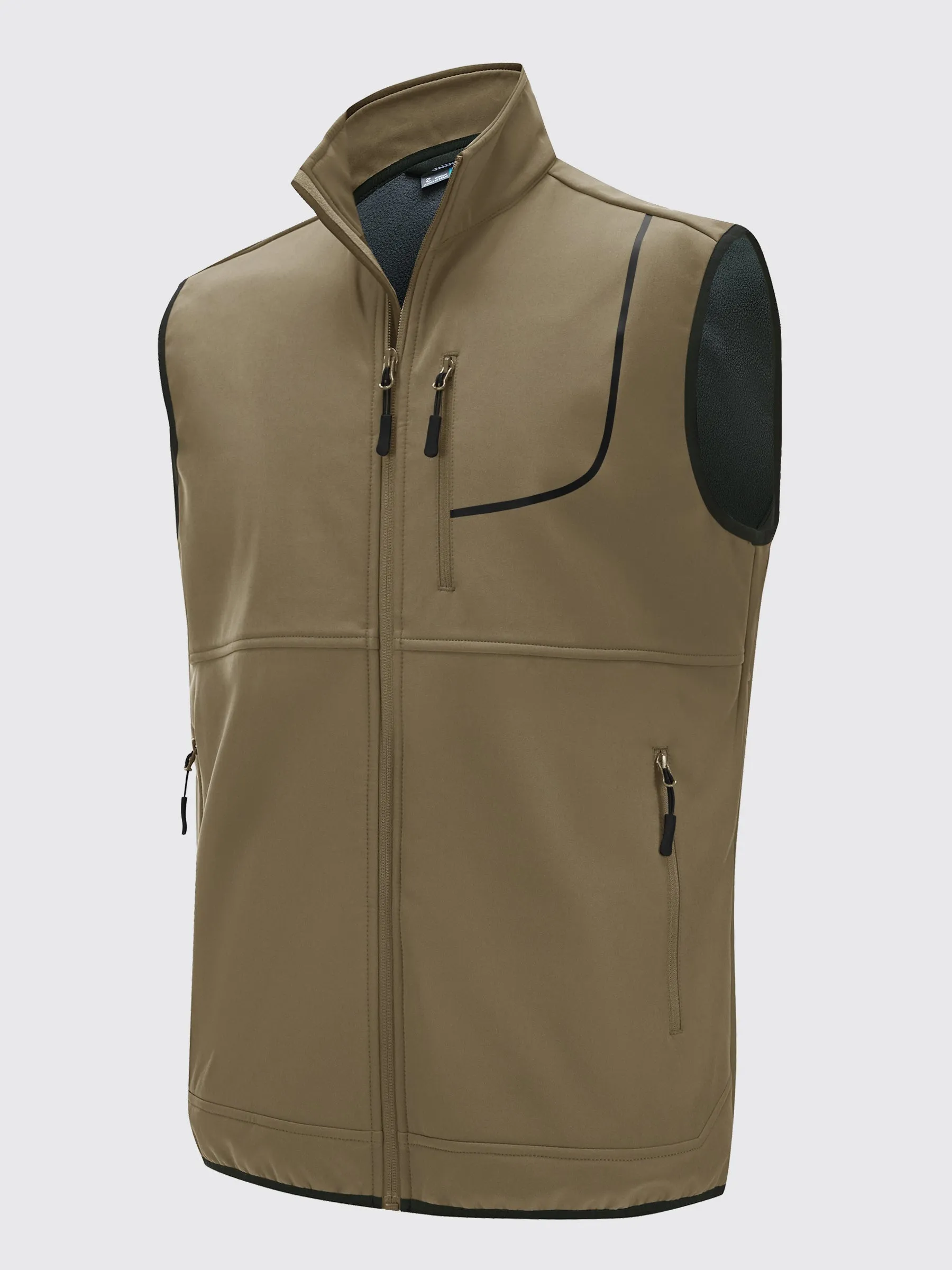 Men's Fleece Lined Soft Shell Vest