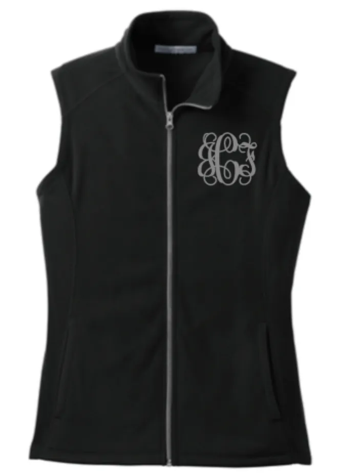 Microfleece Vest with Monogram