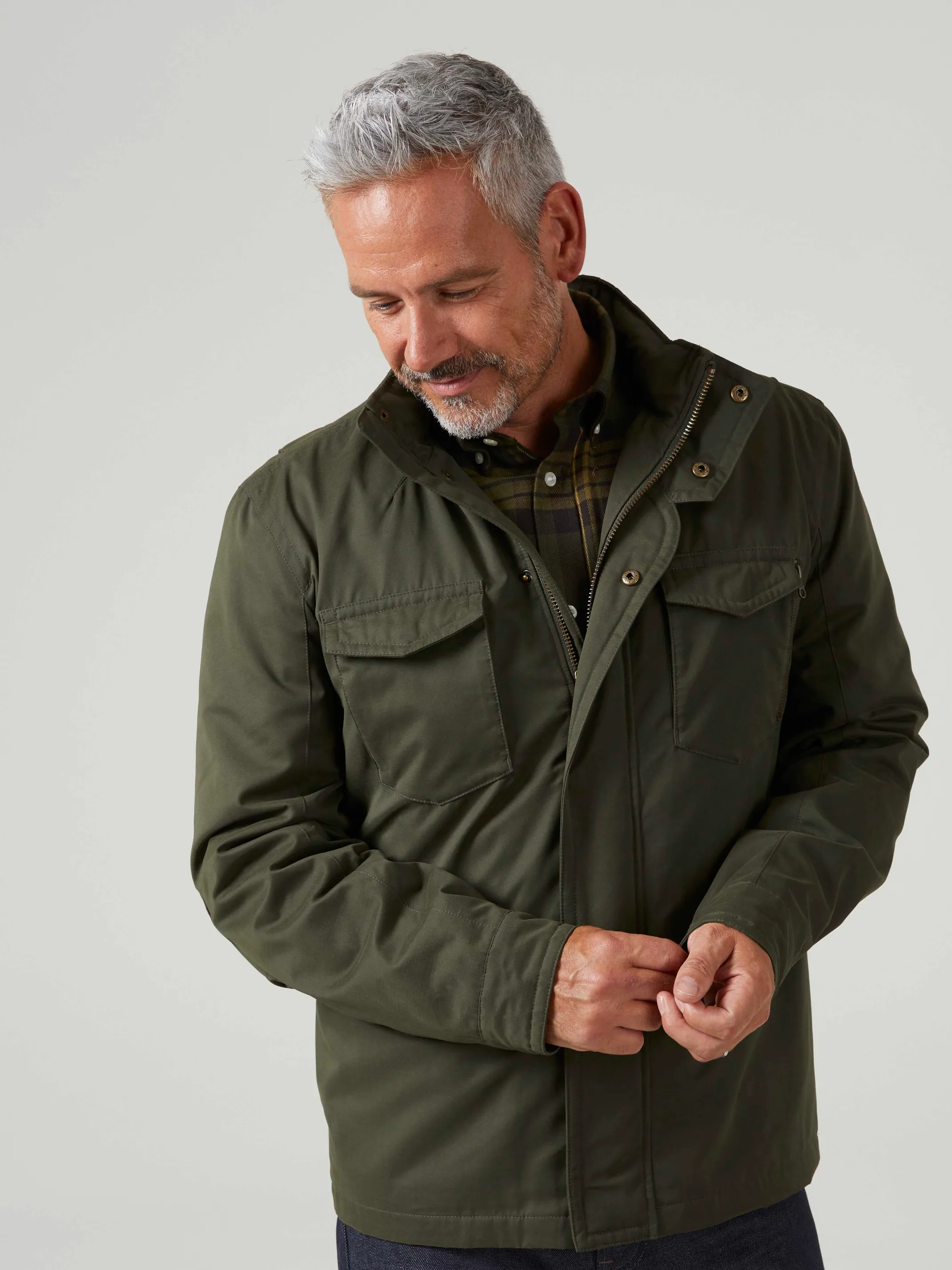 Milwood Men's Olive Jacket - Regular Fit