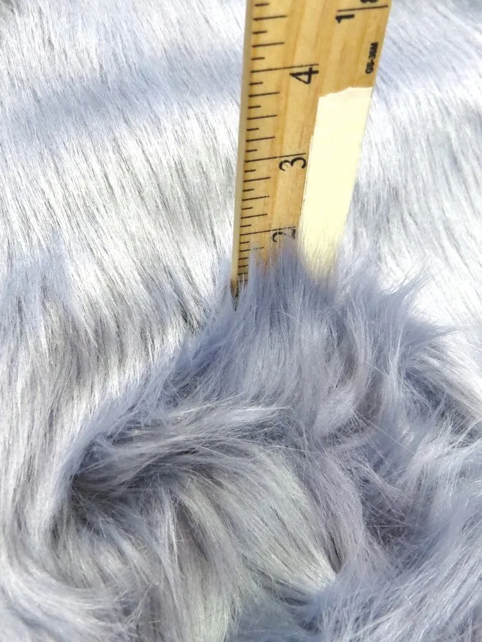 Mint Solid Shaggy Long Pile Faux Fur Fabric / Sold By The Yard (Closeout)