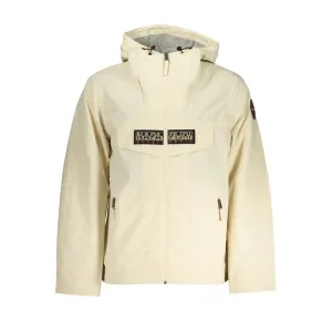 Napapijri Chic Beige Hooded Sports Jacket