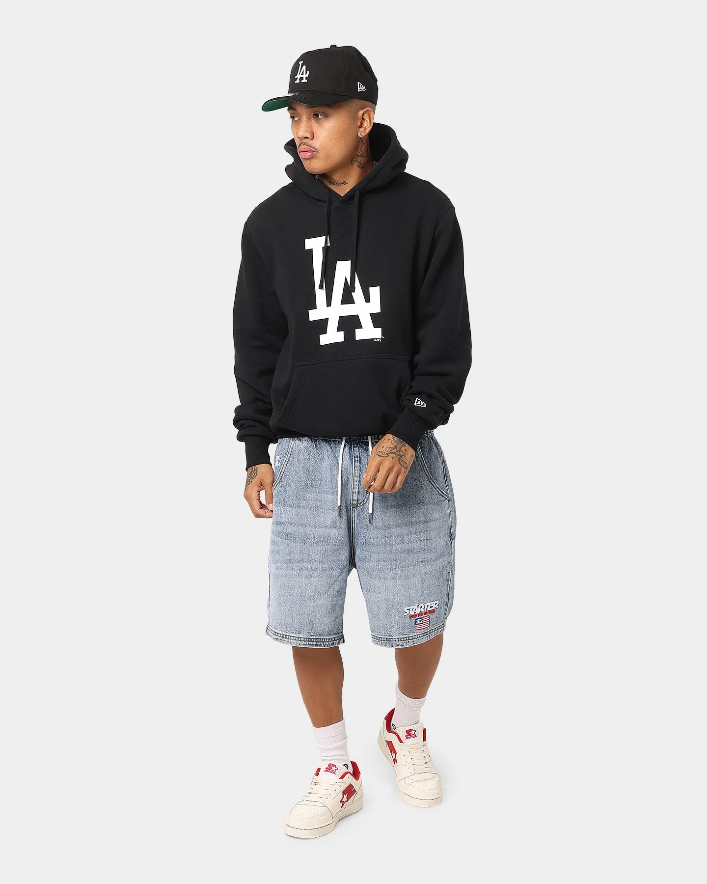 New Era Los Angeles Dodgers Hoodie Black/White