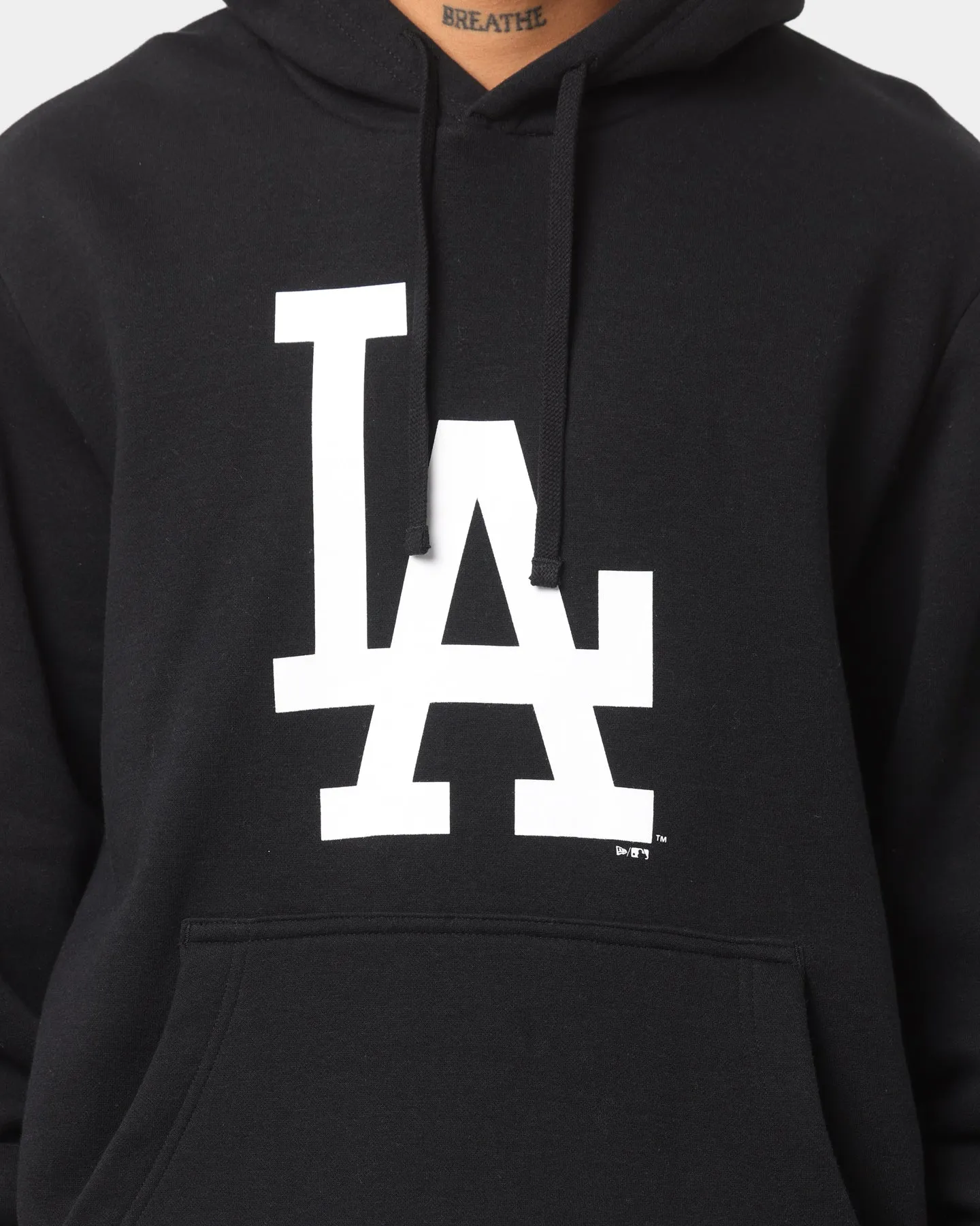 New Era Los Angeles Dodgers Hoodie Black/White