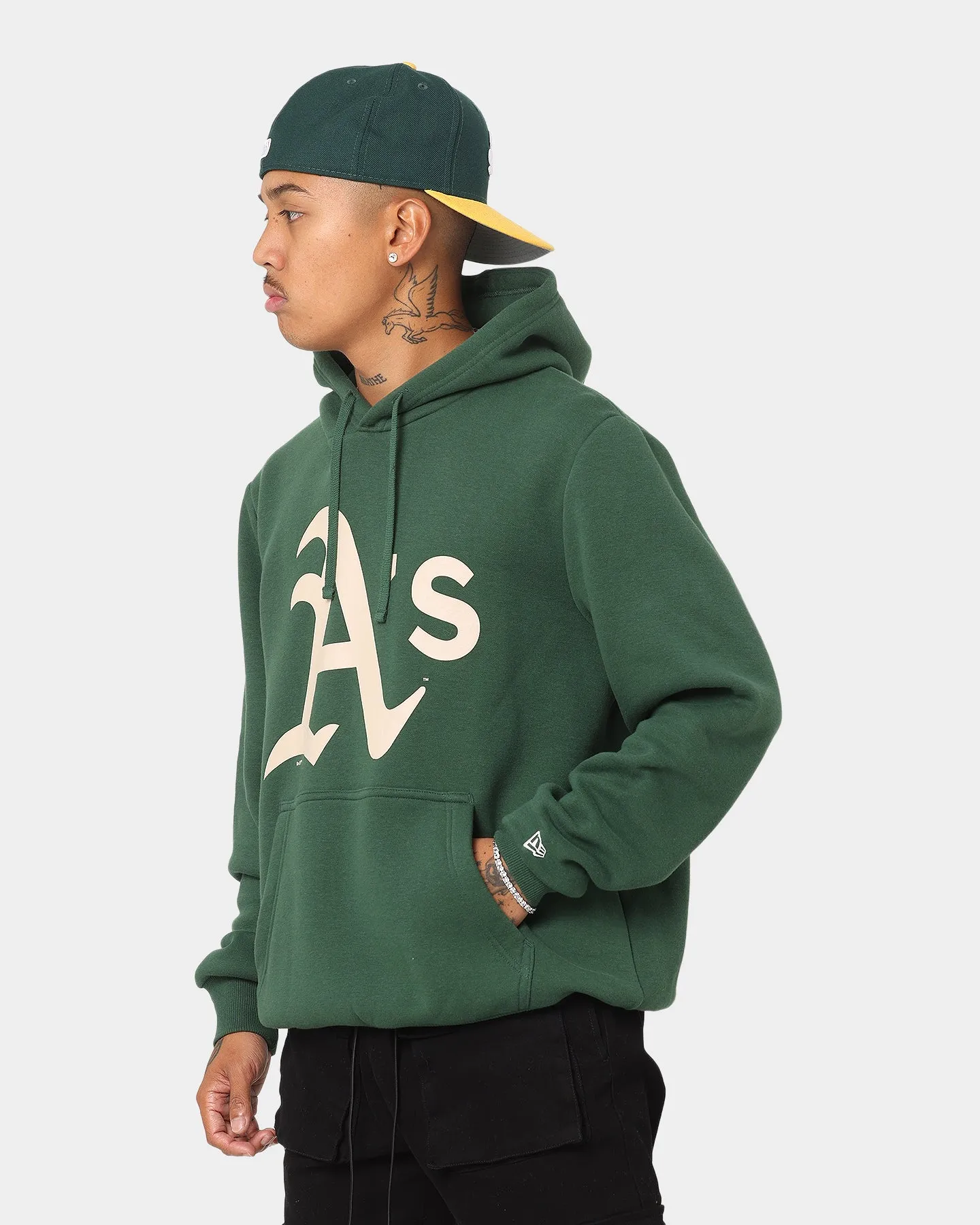 New Era Oakland Athletics Hoodie Pine Green