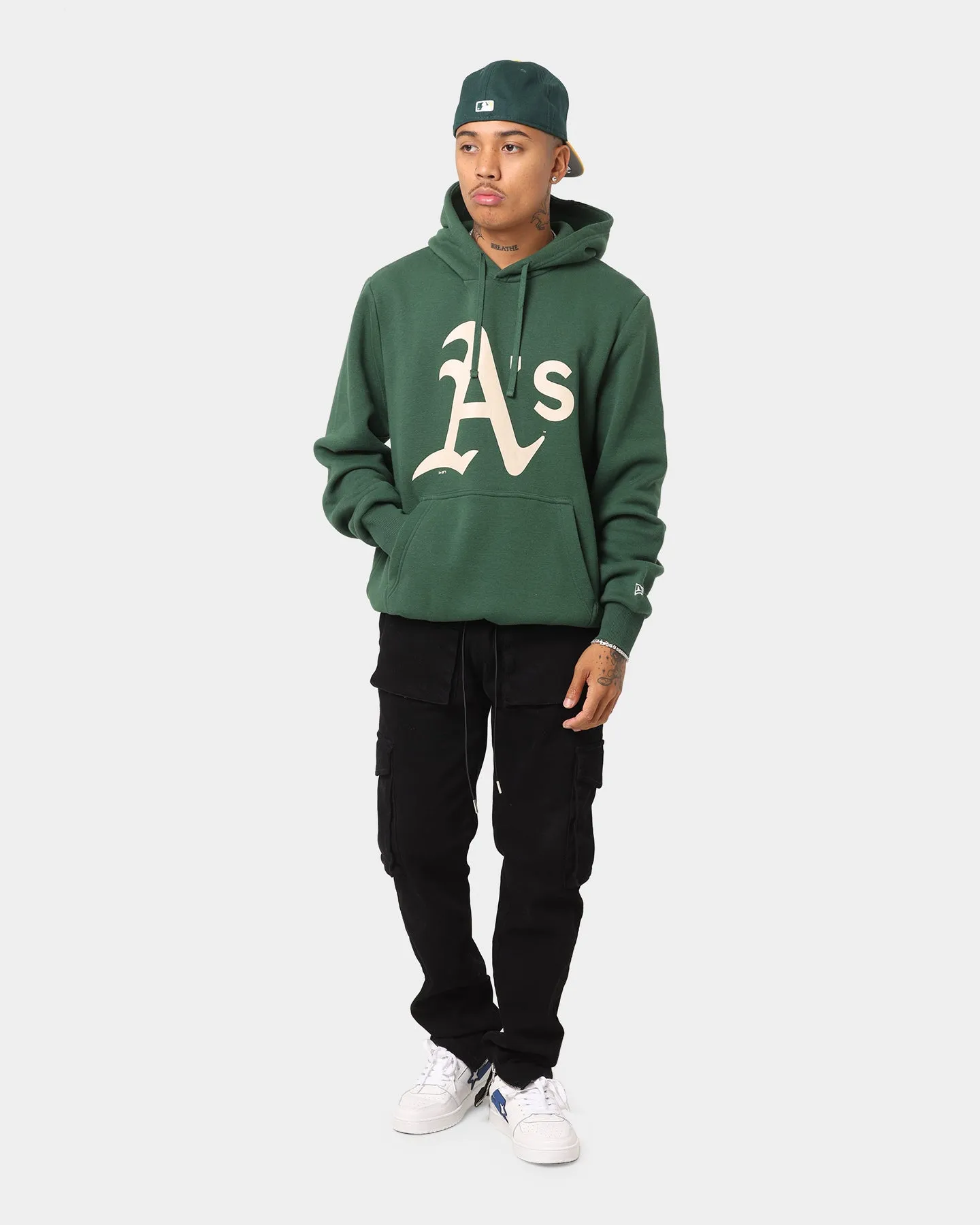 New Era Oakland Athletics Hoodie Pine Green