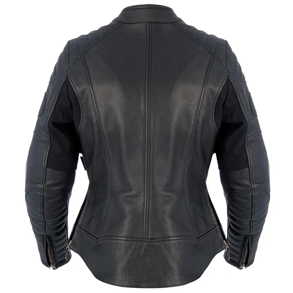 Oxford Beckley Ladies Leather  Jacket - Black