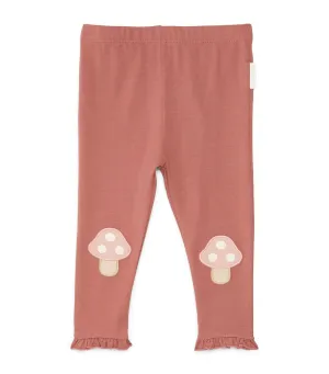 Purebaby Mushroom Leggings - Prune