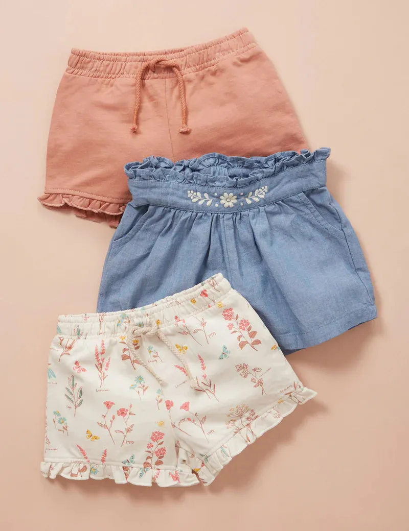 Purebaby Pull On Shorts - Spice