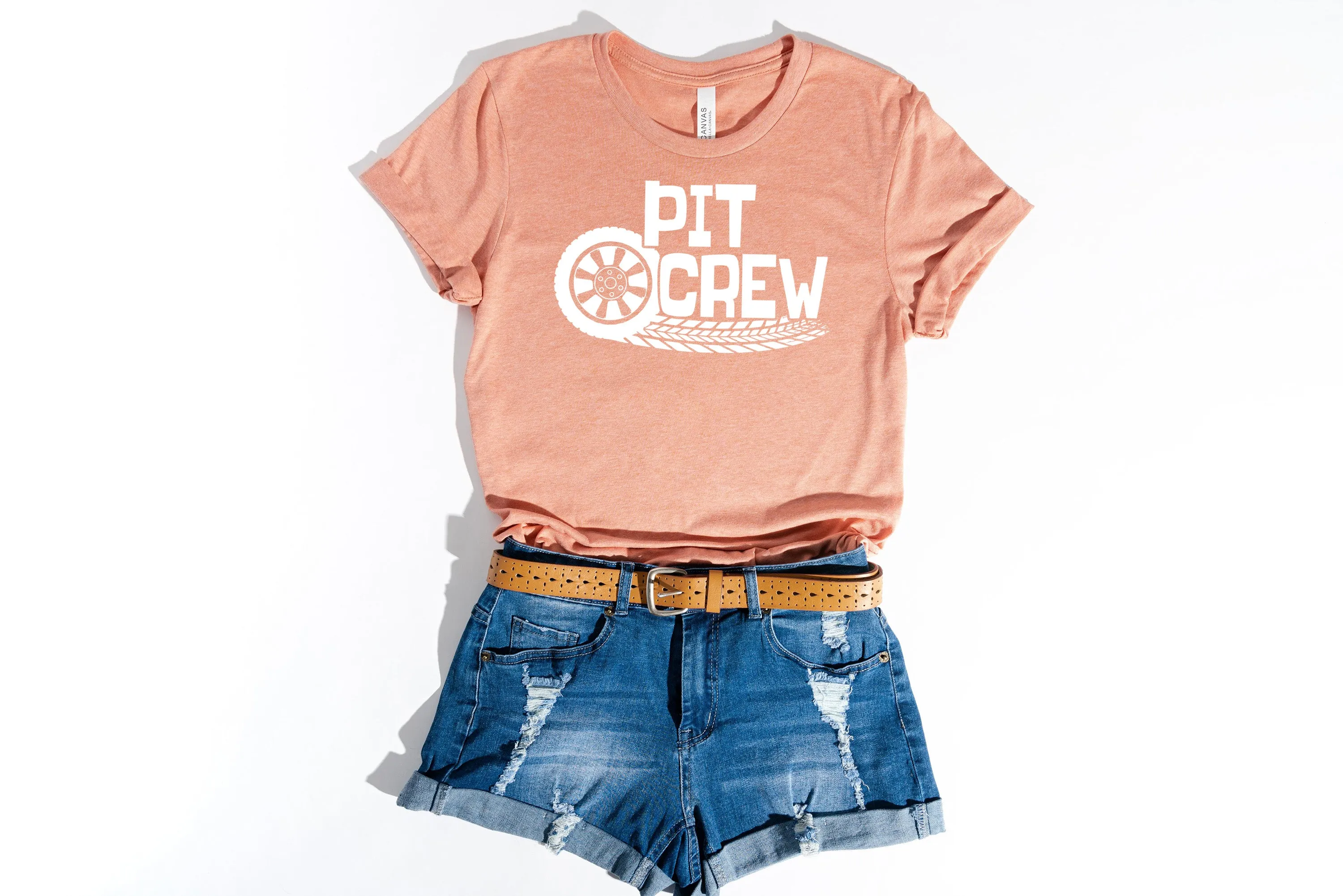 "Pit Crew" Racing Themed Personalized Birthday T-shirt