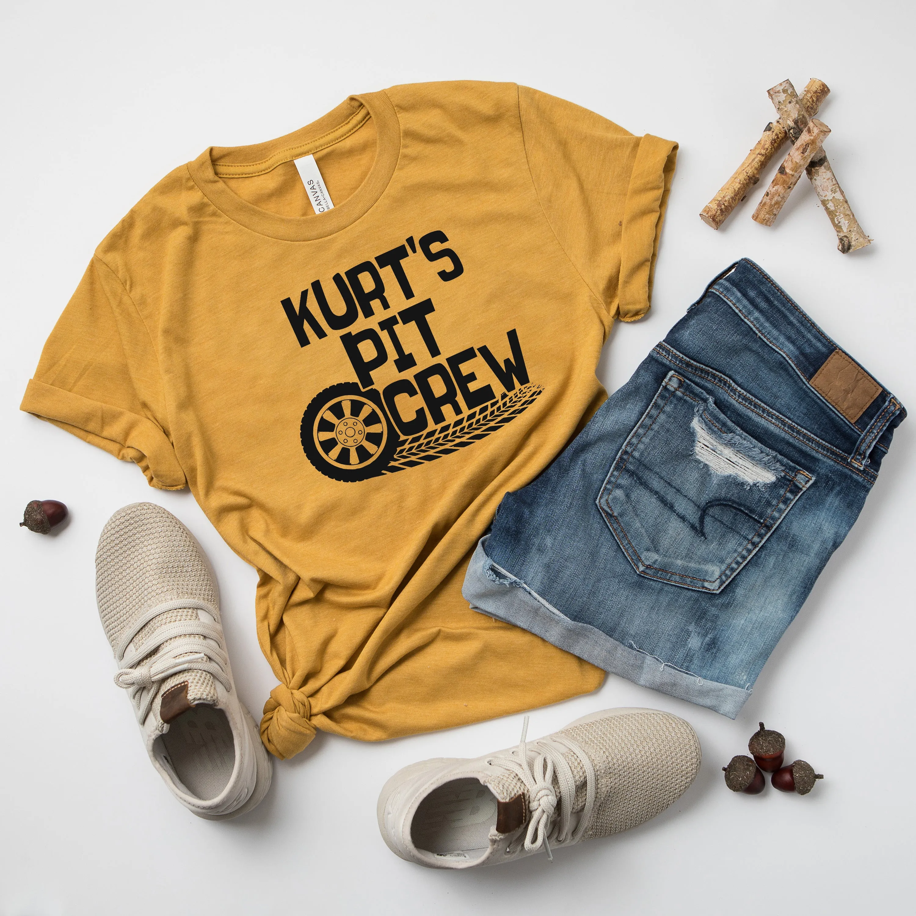 "Pit Crew" Racing Themed Personalized Birthday T-shirt