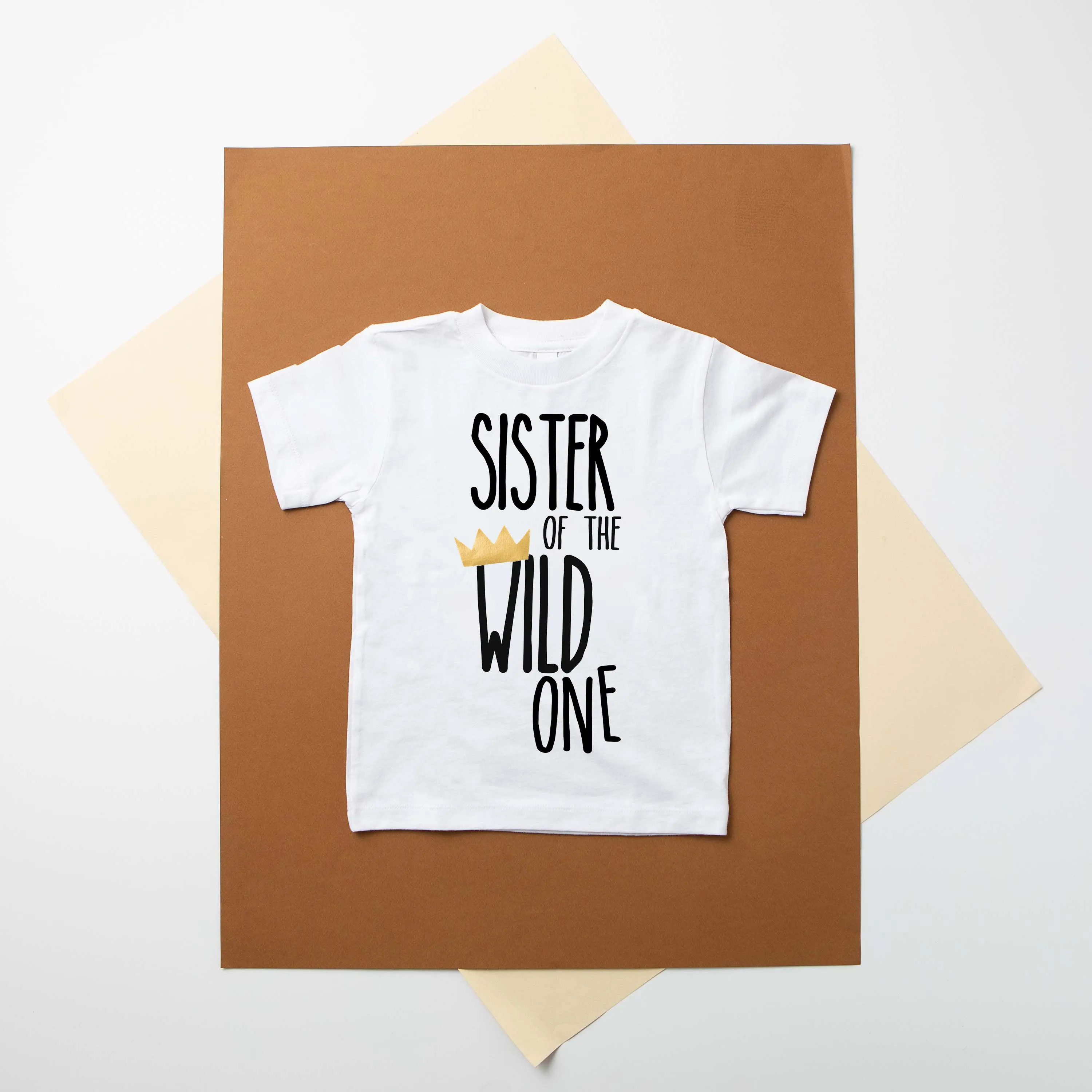 "Sibling of the Wild One" 1st Birthday Brother Sister Shirts