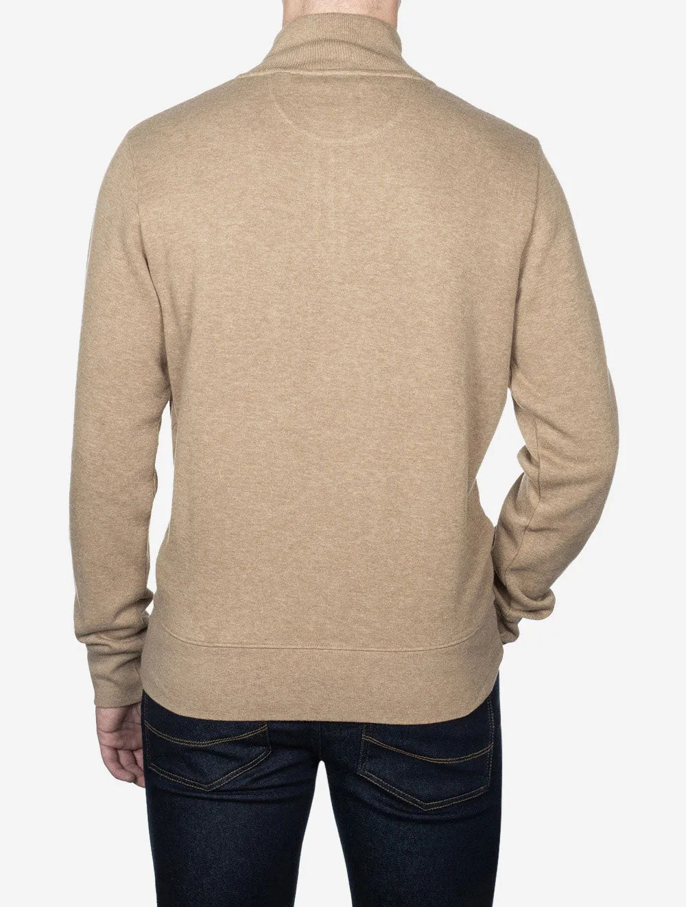 Sacker Half Zip Khaki Melange