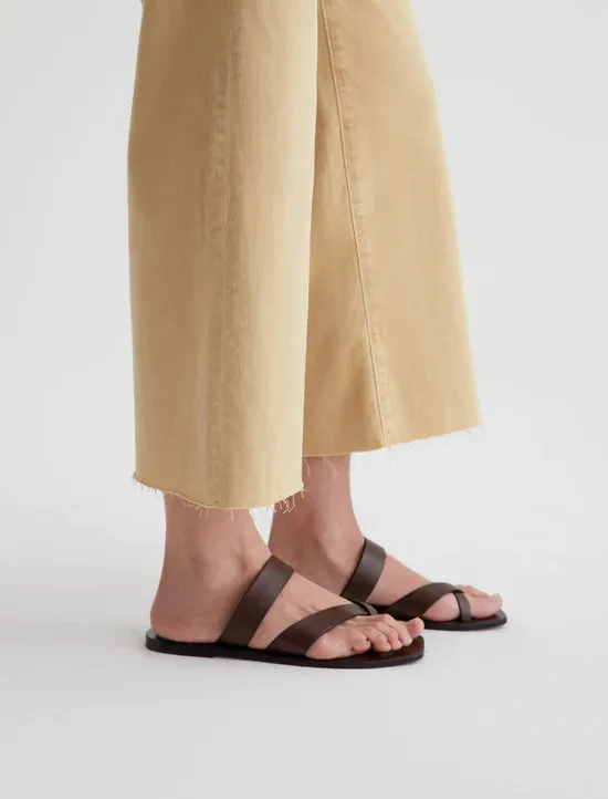 Saige Wide Leg Crop - Sulfur Aspen Yellow