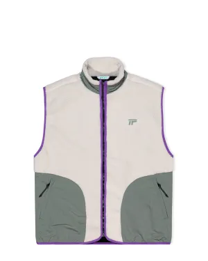 Sherpa Stash Vest - Cream / Sage