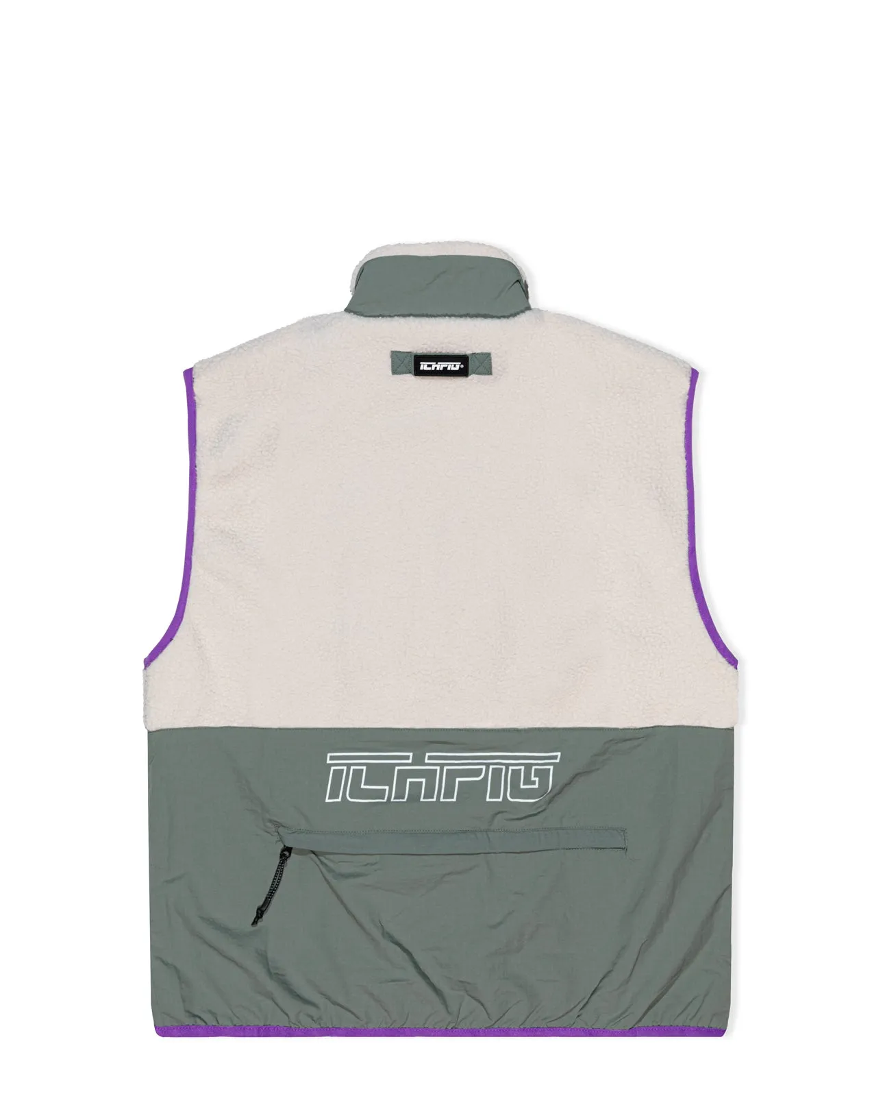 Sherpa Stash Vest - Cream / Sage