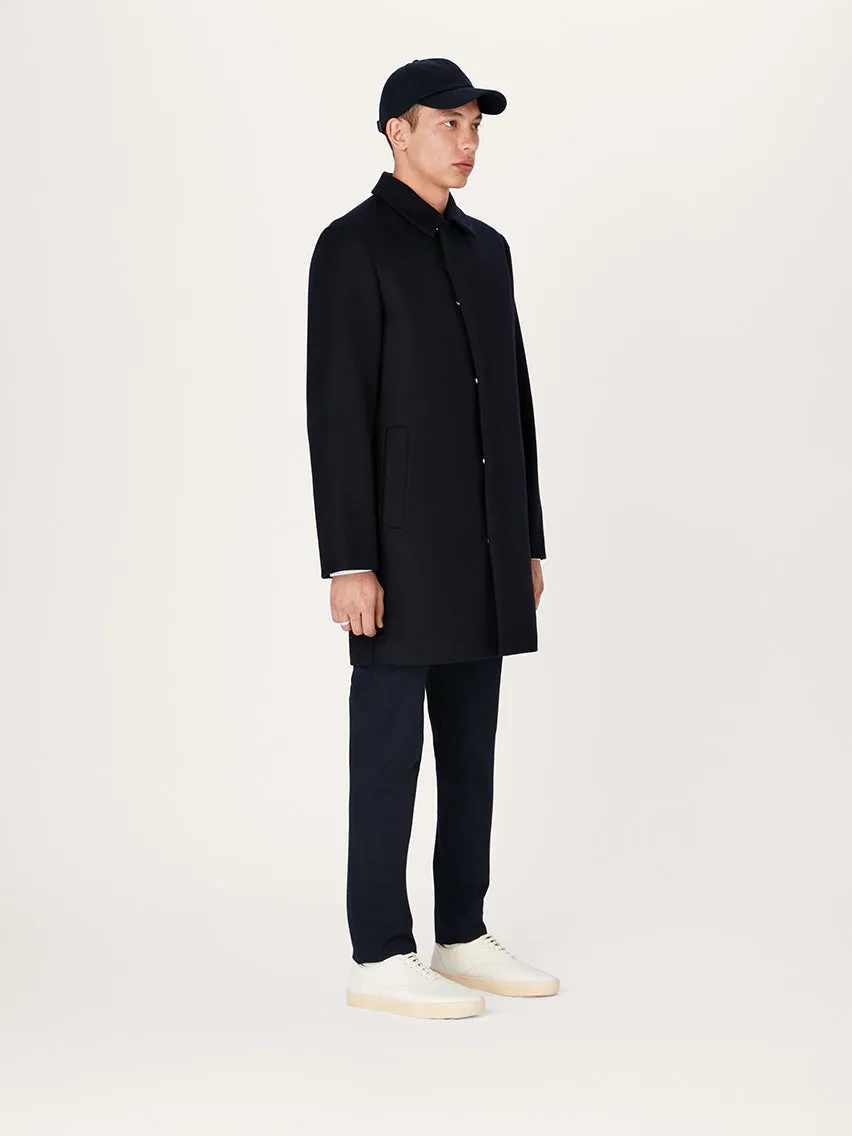 The Modular Coat || Navy | Recycled Wool